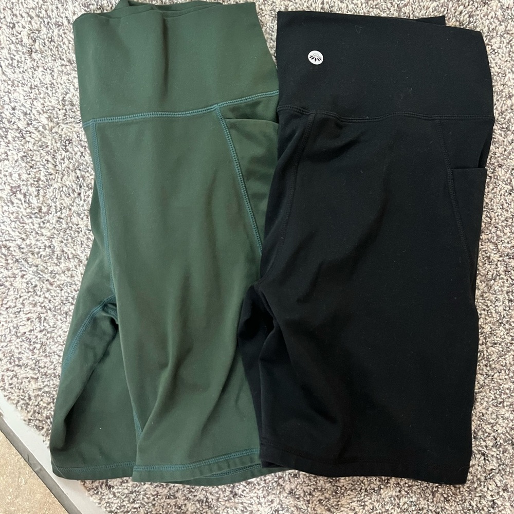 Green and Black Athletic Shorts